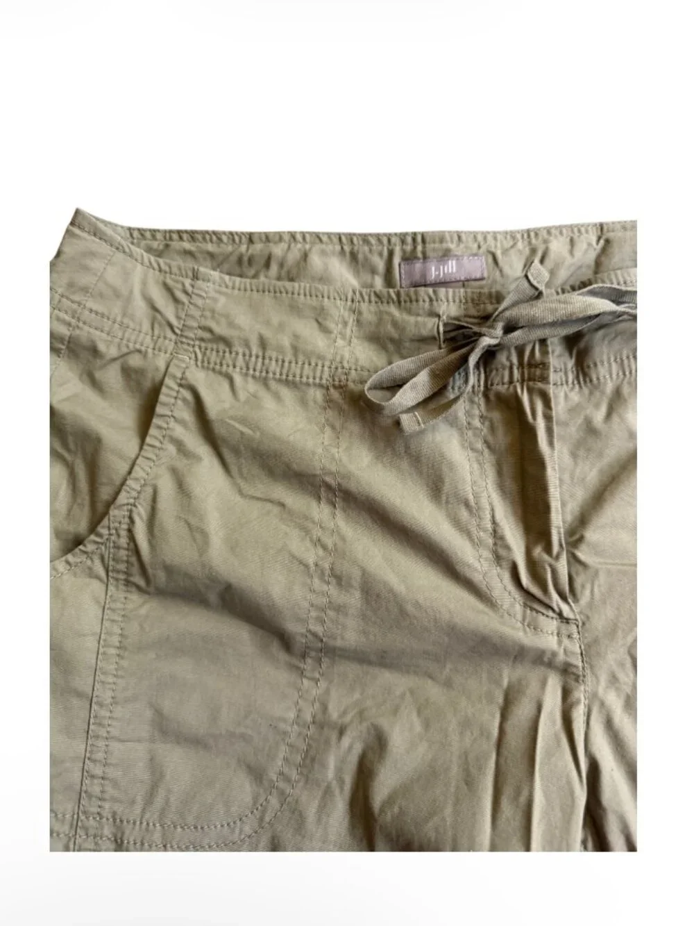 J. Jill Tan Cropped Capri Pants